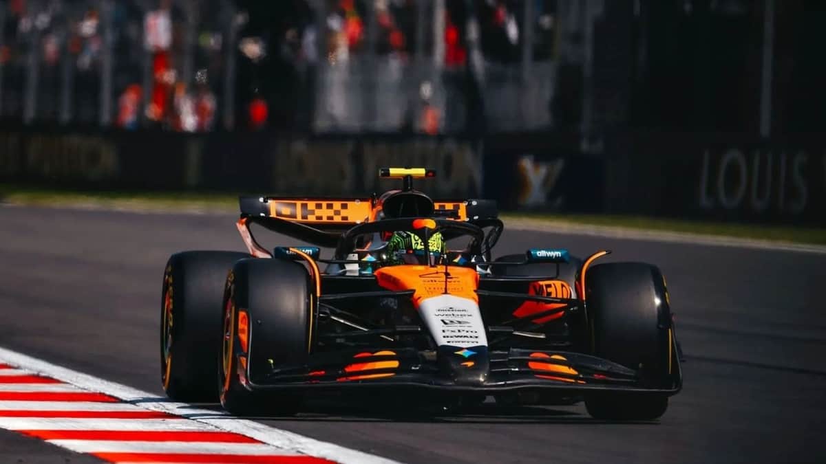 Lando Norris hace la pole position en el GP de México; le siguen las Ferrari de Charles Leclerc y Hamilton