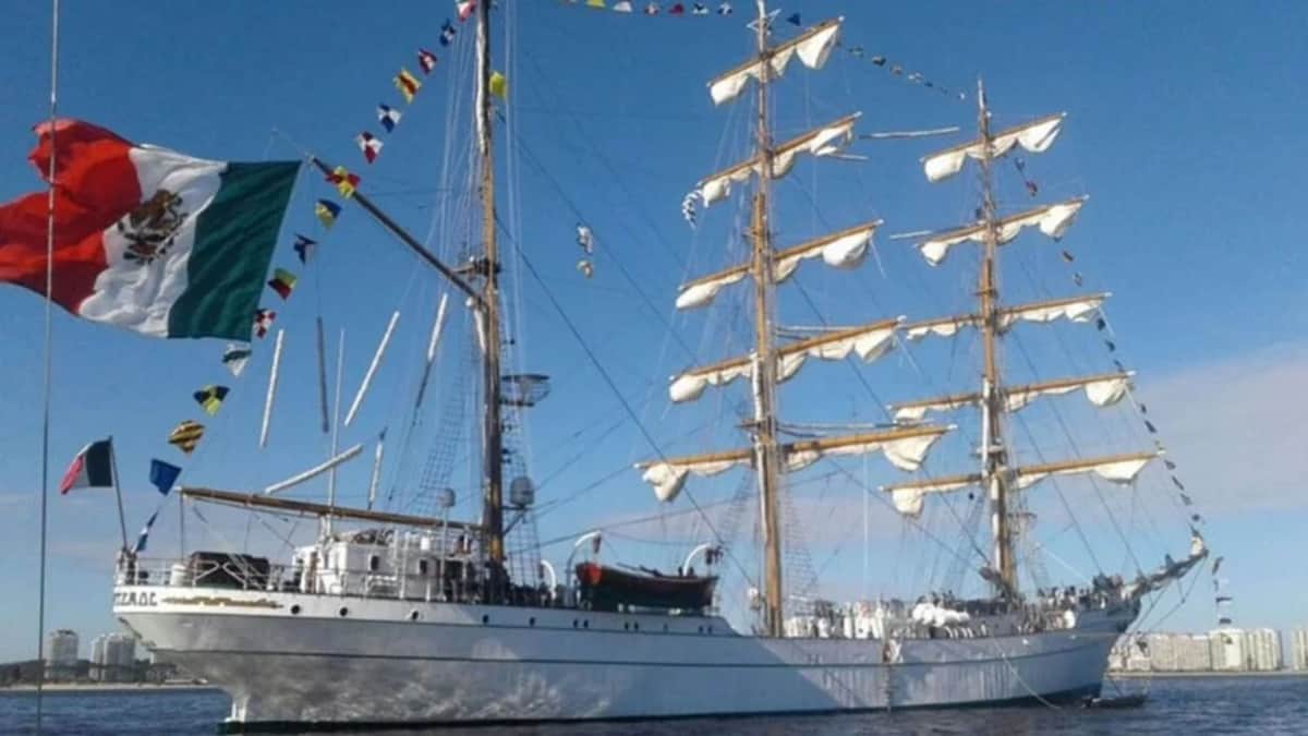 Buque escuela Cuauhtémoc llegará al puerto de Cozumel; es el que chocó en Nueva York