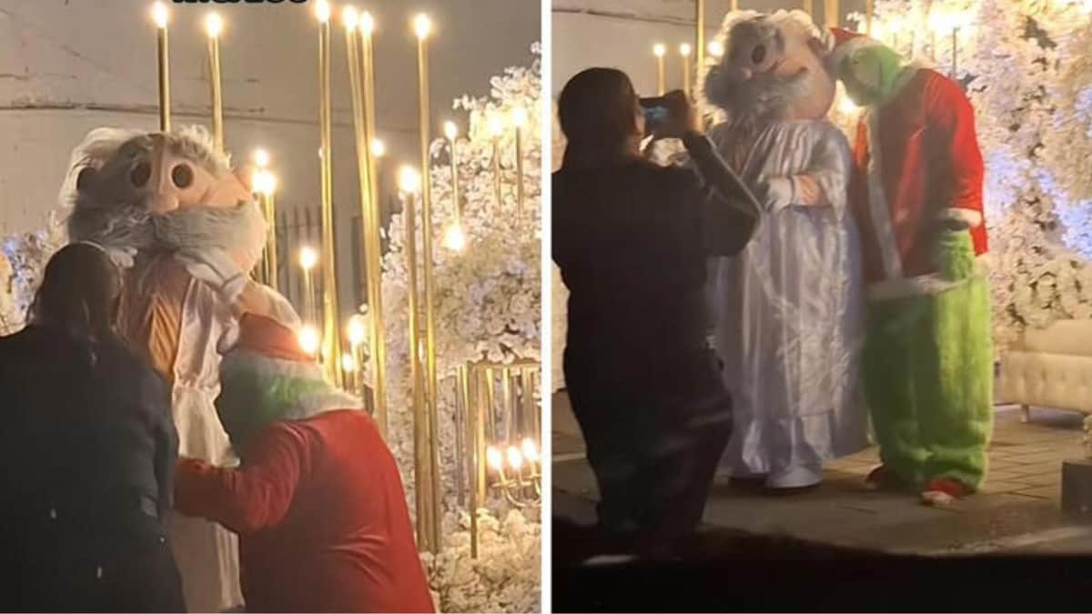 Video: El Grinch y Dr. Simi se casan en plena calle en Nuevo Laredo, Tamaulipas