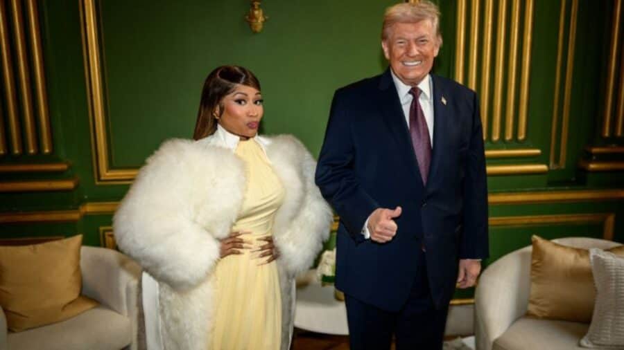 Video: Cantante Nicki Minaj se declara fan número uno de Donald Trump en Washington; fans la critican