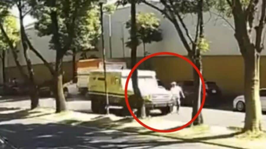 Video: Camioneta de valores atropella a franelero en la alcaldía Tlalpan, CDMX