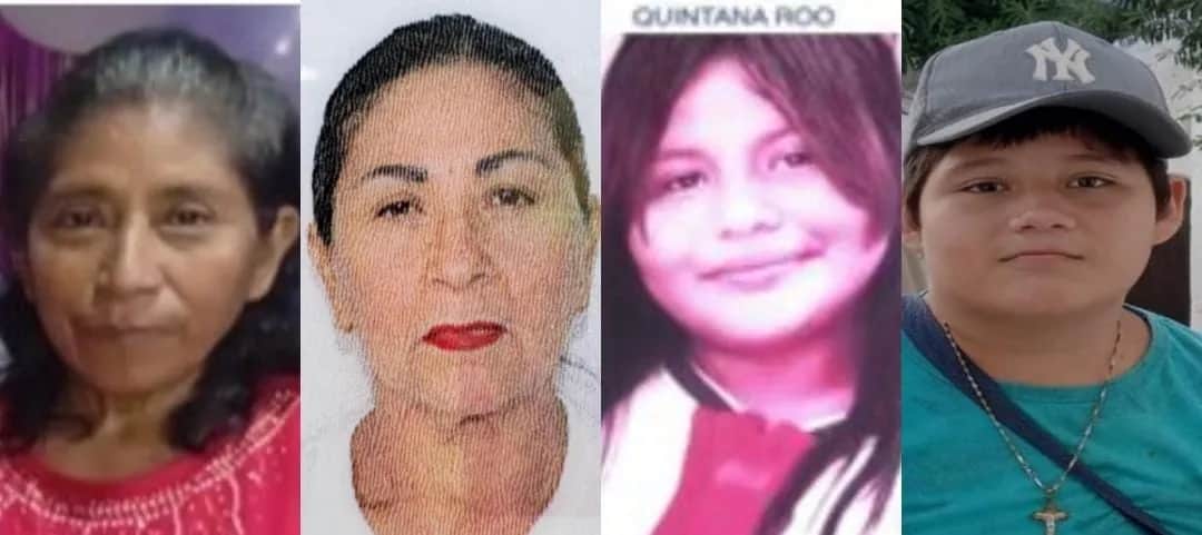 Buscan a 12 personas en Quintana Roo, incluidas dos mujeres y dos menores