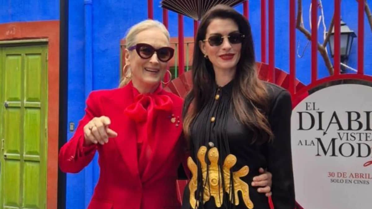 Anne Hathaway y Meryl Streep promocionan "El diablo viste a la moda 2" en México y opinan sobre el país