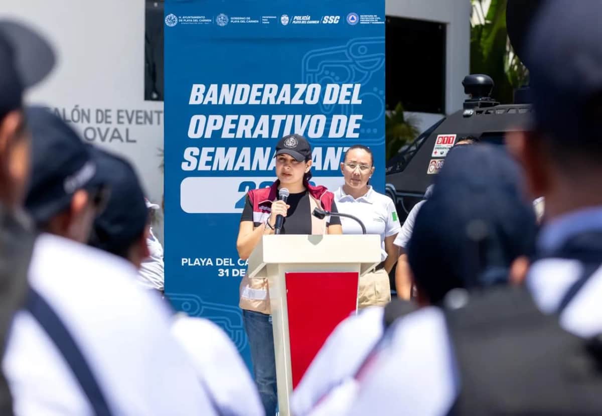 Estefanía Mercado blinda la seguridad de Playa del Carmen en la “Semana Santa 2026”