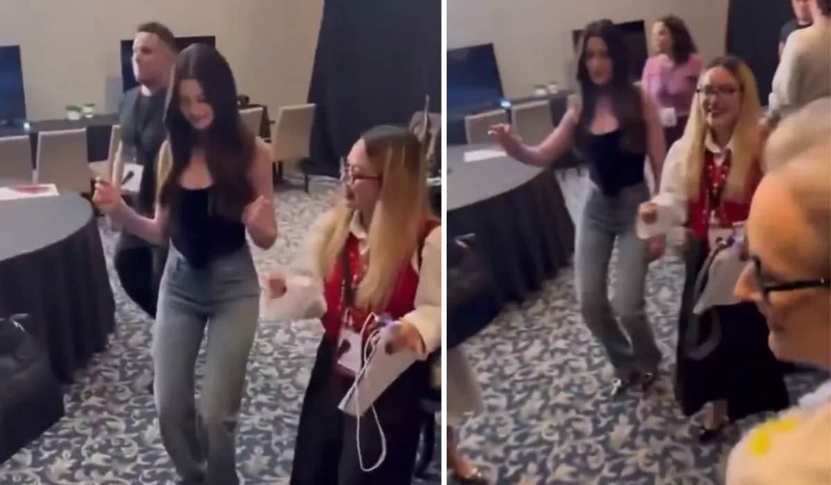 Video: Anne Hathaway baila "Cómo te voy a olvidar" de Los Ángeles Azules