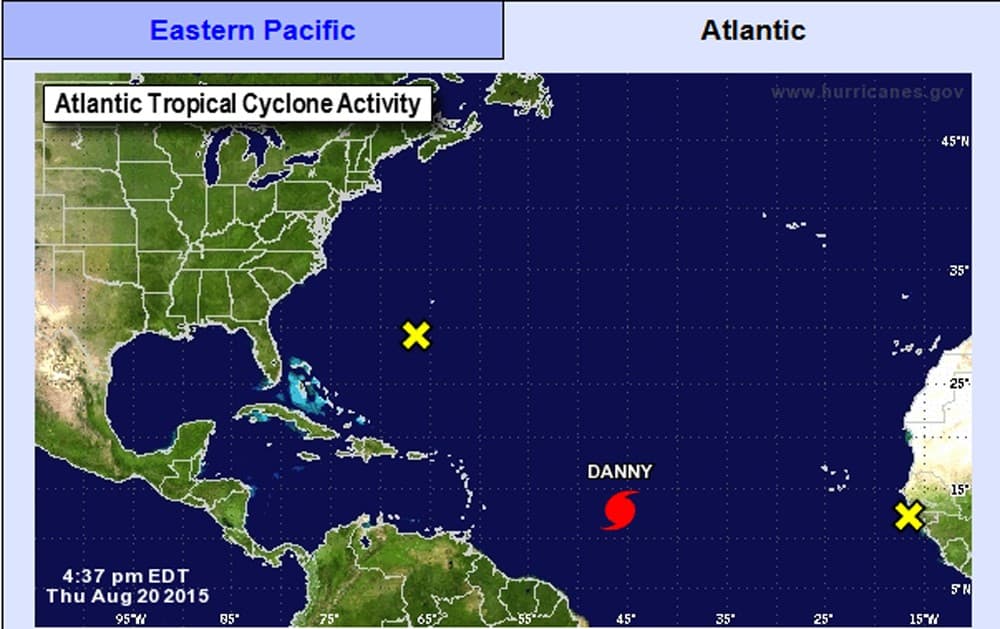 Danny es el primer huracán