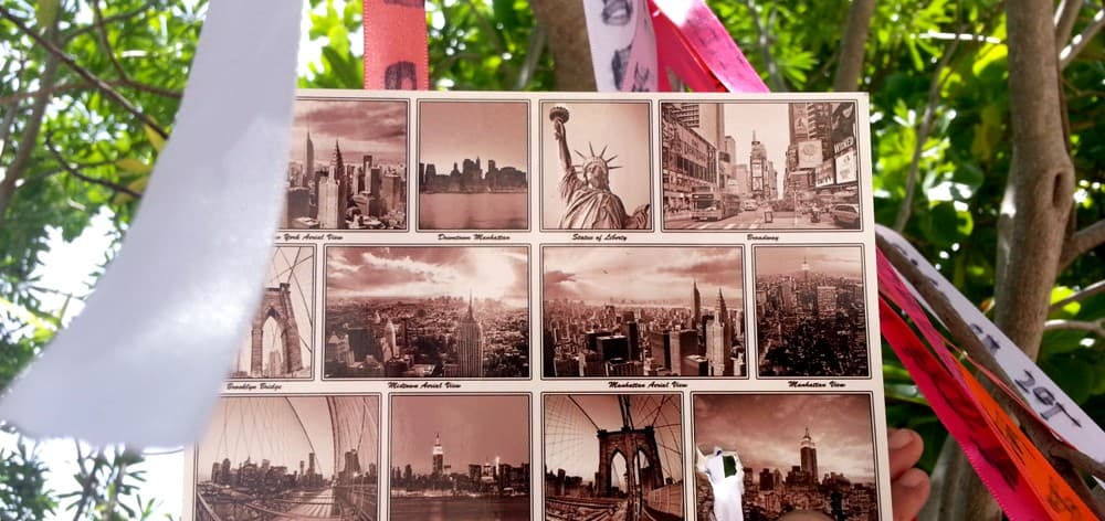 Le dejó una postal en el Árbol del Amor y regresó a NY.