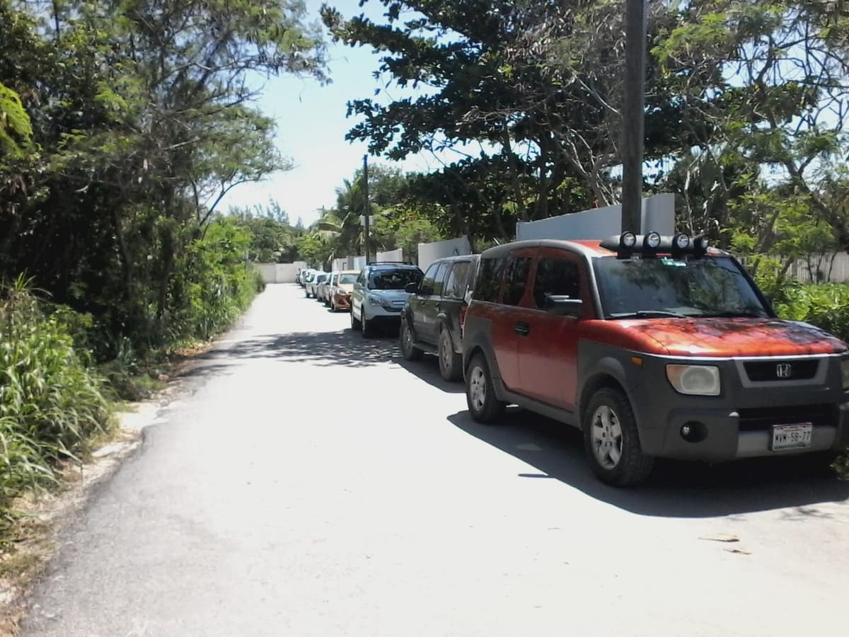 Caos Vial en Xcalacoco