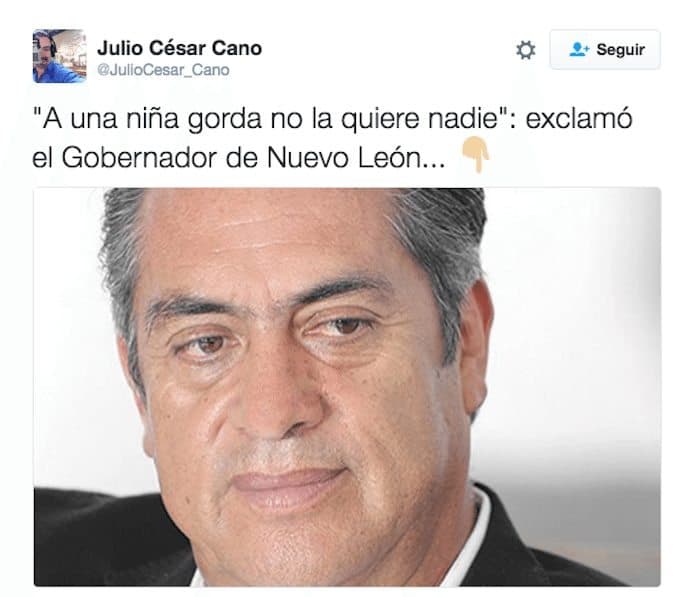 “A las niñas gordas nadie las quiere”, dice “El Bronco” a padres; pide combatir obesidad con la verdad