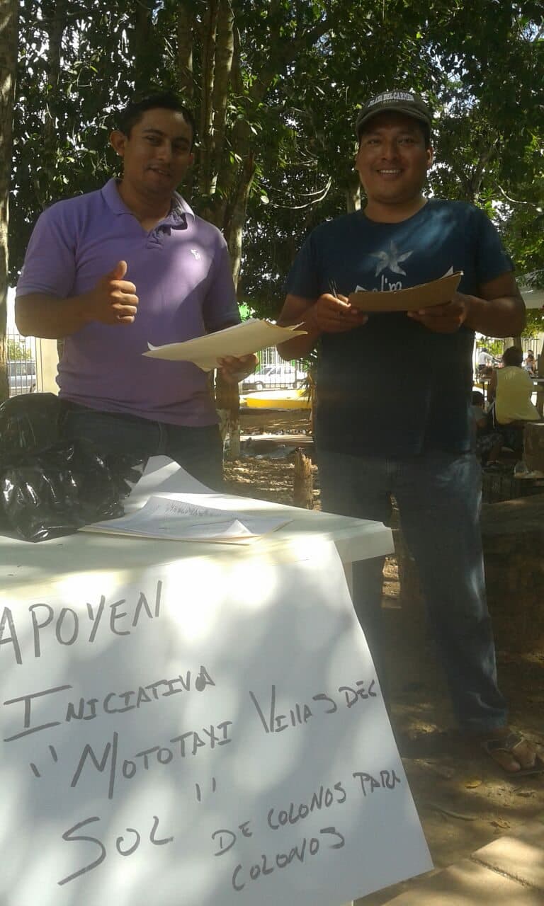 Piden mototaxis en Villas del Sol