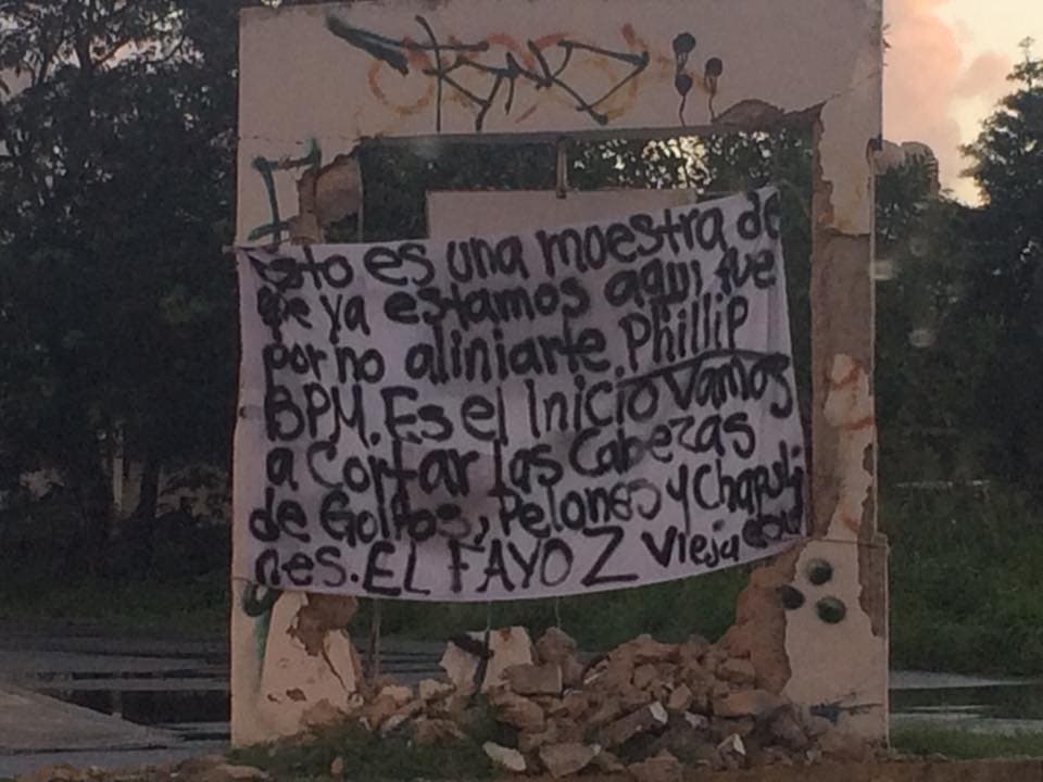Se le complica todo al Fiscal Miguel Ángel Pech Cen: Narcomantas y balaceras