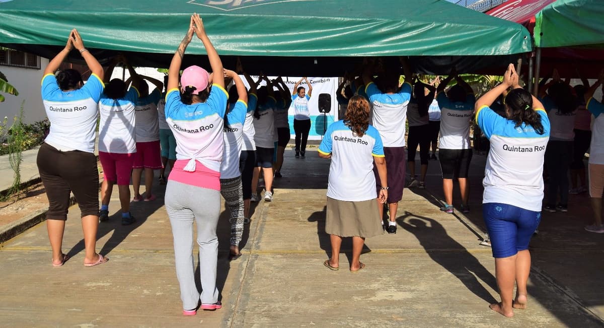Llevan programa de activación física a reclusas del Cereso de Chetumal