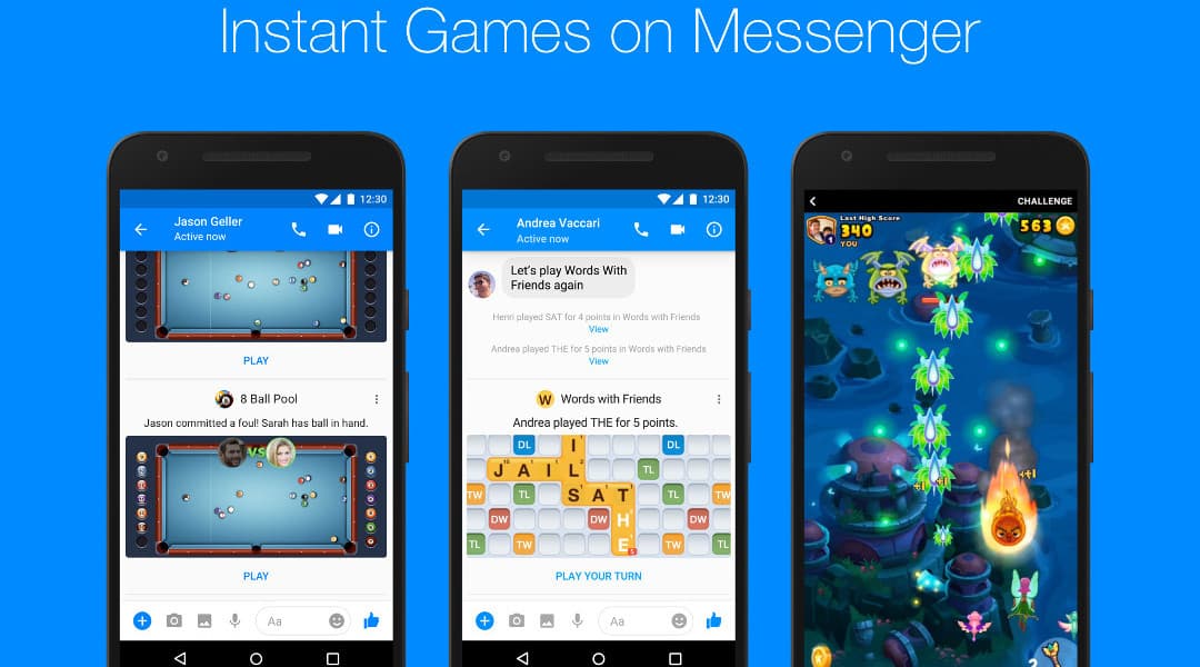 Facebook libera los juegos de Messenger para todo el mundo