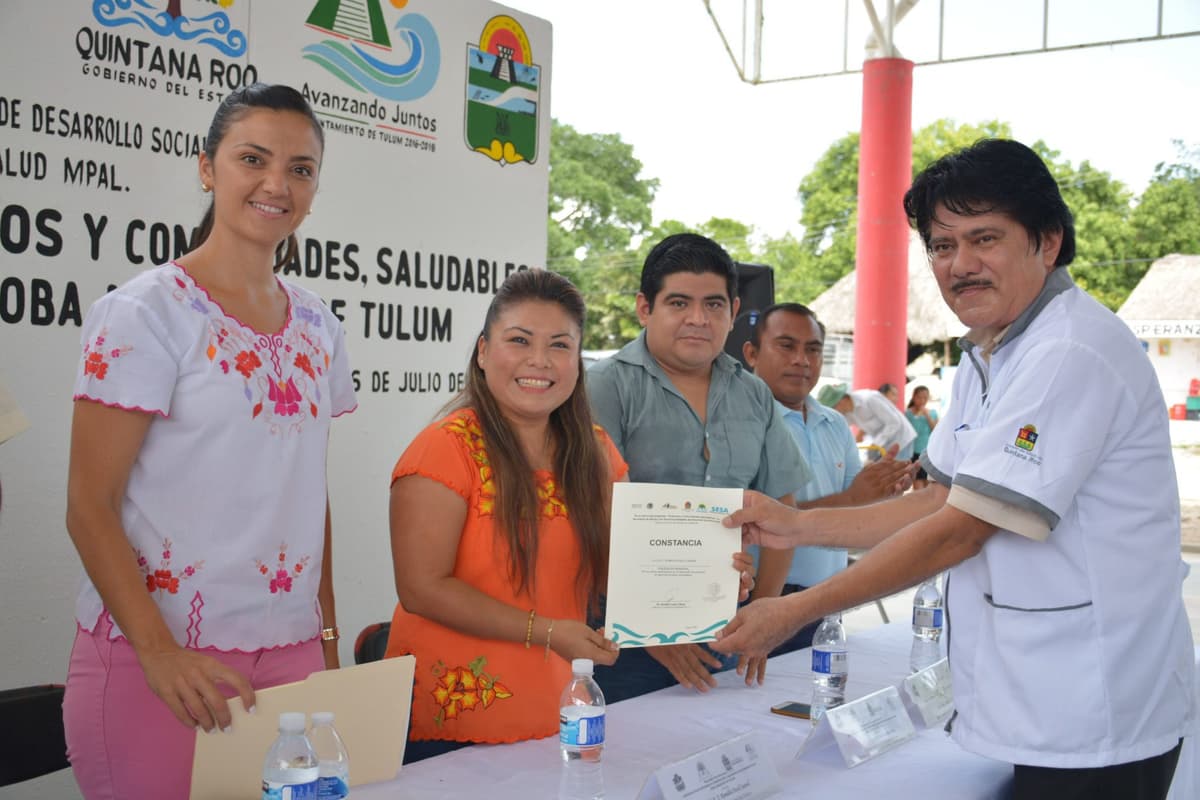 Recibe Cobá el Certificado como localidad con entorno saludable