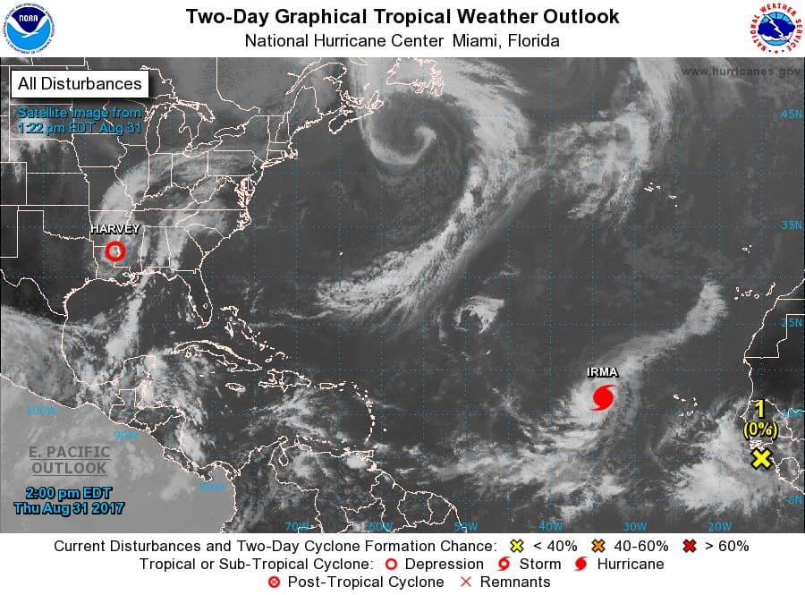 Monitorean movimientos de huracán Irma