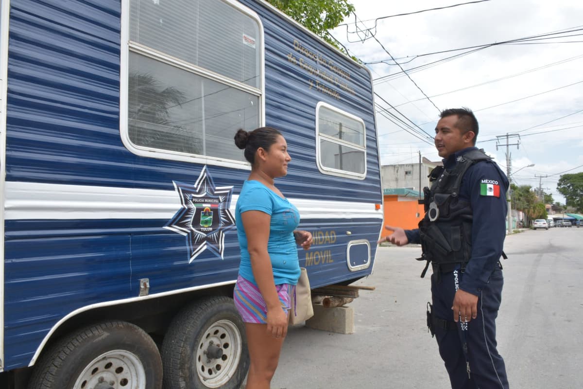 Nueva caseta policial en el centro de Tulum