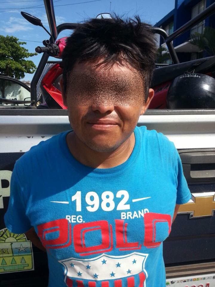 Detiene Policía Estatal Preventiva a violento delincuente con oportuno operativo tras robar moto