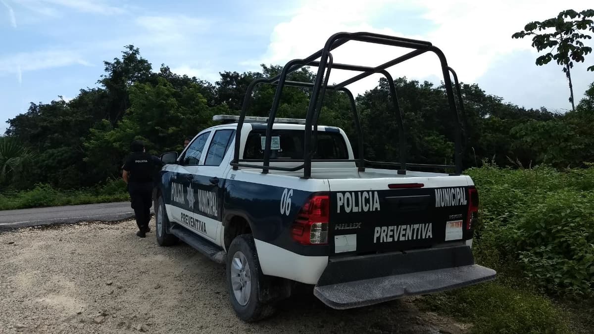 Hallan cuerpo abandonado en la Ruta de los Cenotes