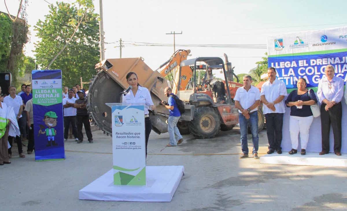 Inician obras de introducción de drenaje en la colonia Zetina Gasca