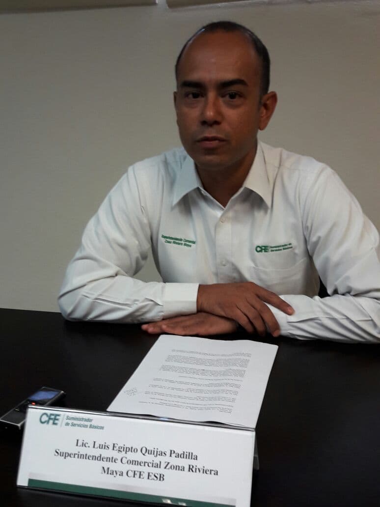 CFE minimiza las quejas por las altas tarifas en Playa del Carmen y Tulum