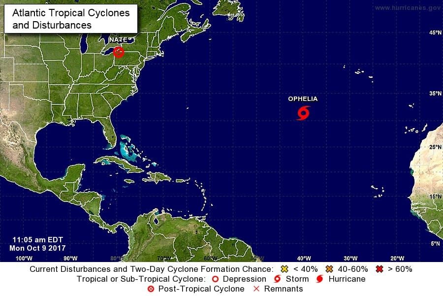 La Tormenta Tropical Ophelia no representa peligro para Quintana Roo