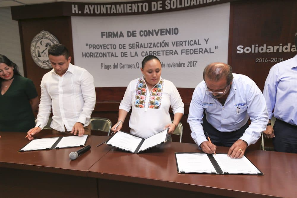 Solidaridad y empresariado coordinan esfuerzos para mejorar la carretera federal