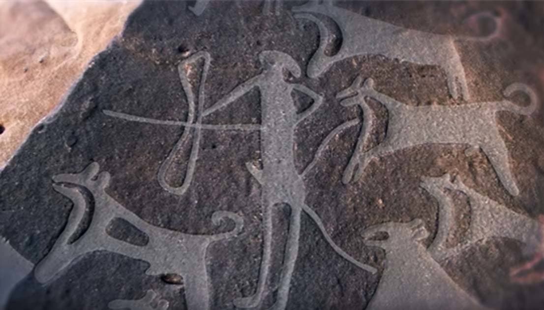 Grabados de hace 8000 años revelan que los perros ayudaban desde entonces al hombre