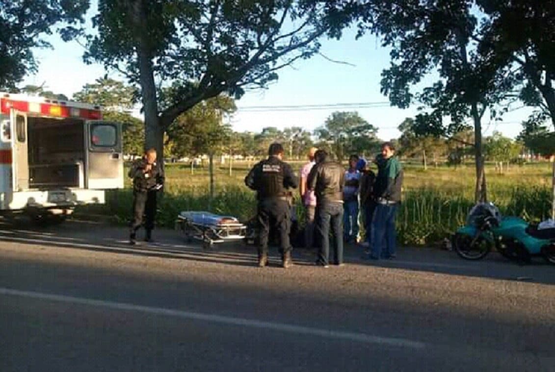 Venado causa derrape de motociclista que sufre fractura de tibia y peroné