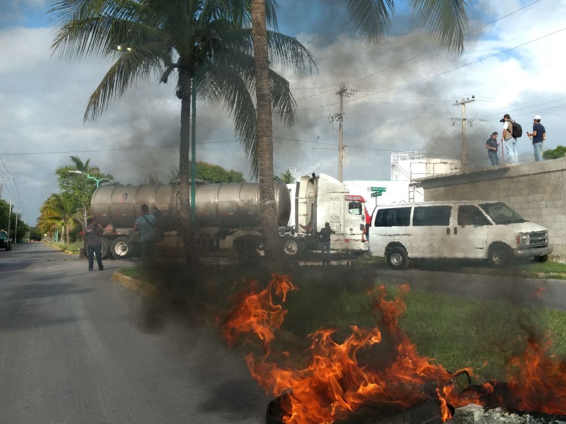 Derrame e incendio en Chetumal, por simulacro