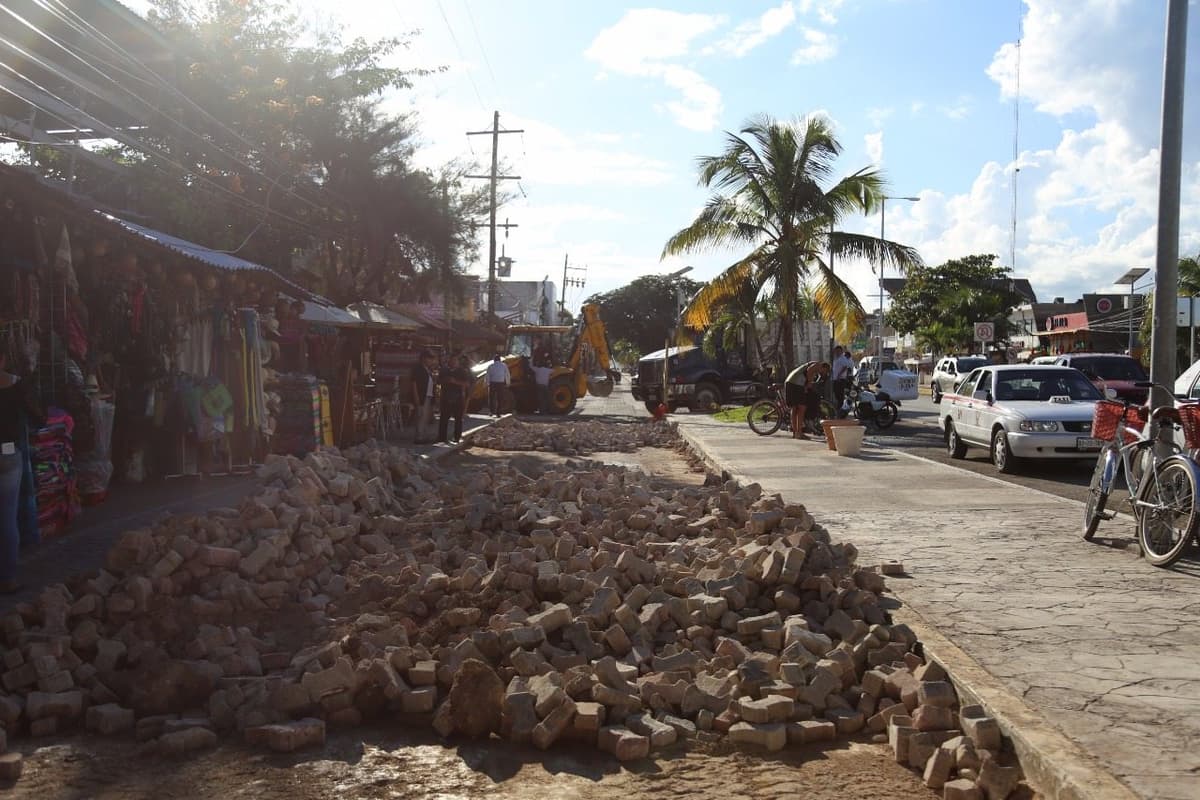 Inician en Tulum trabajos de imagen urbana con fondos federales y municipales