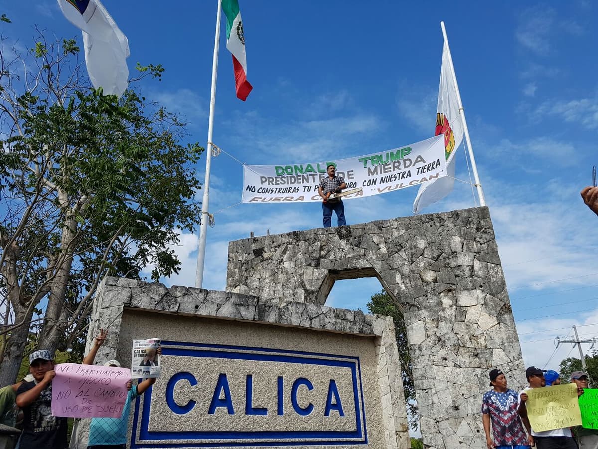 Protesta “Chano” Toledo contra Calica y Trump