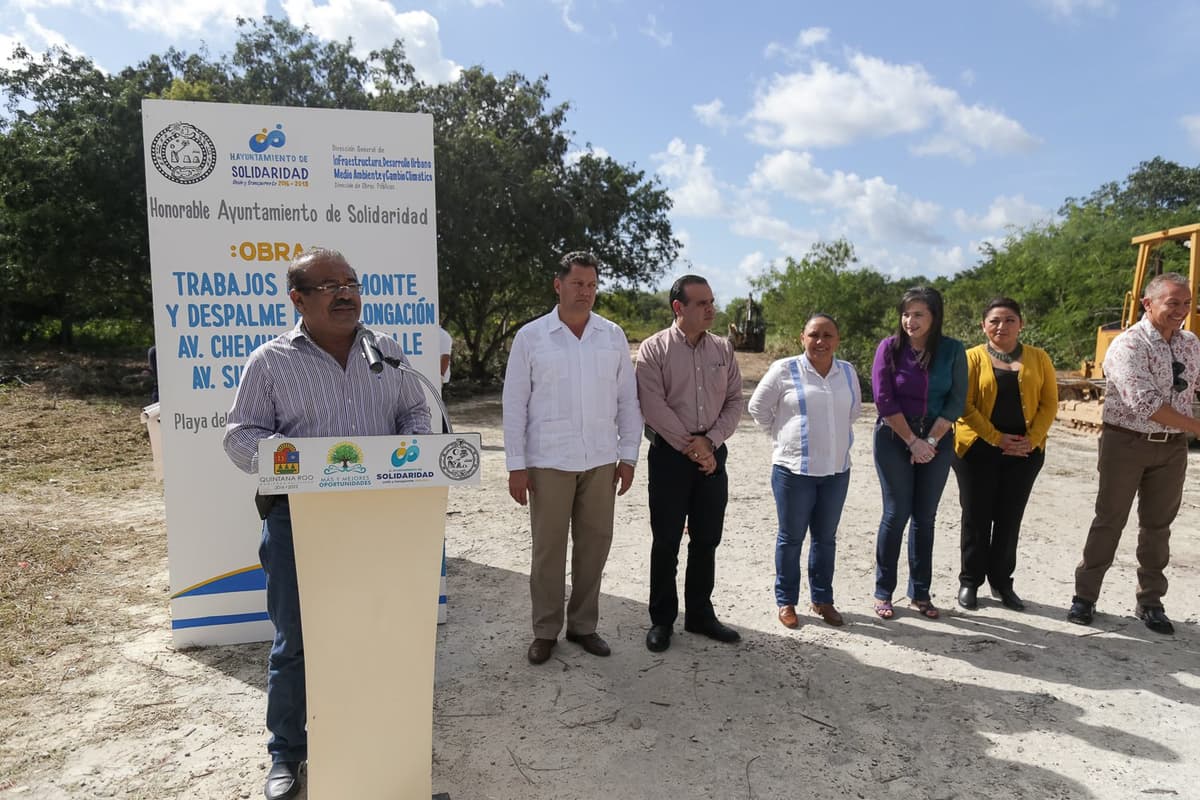 Inicia Solidaridad trabajos para abrir un nuevo tramo de la avenida Chemuyil