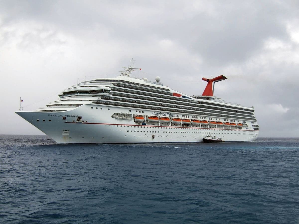 Crucero Carnival Triumph reprueba inspección sanitaria