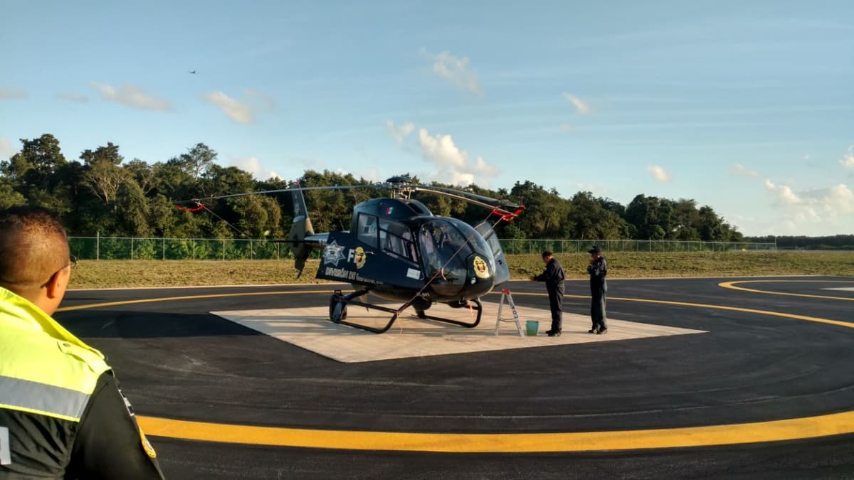 Vigilancia federal desde las alturas en Cancún