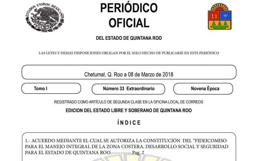 Decretan nuevo Fideicomiso de Zona Costera; reemplaza al anterior para rescate de playas