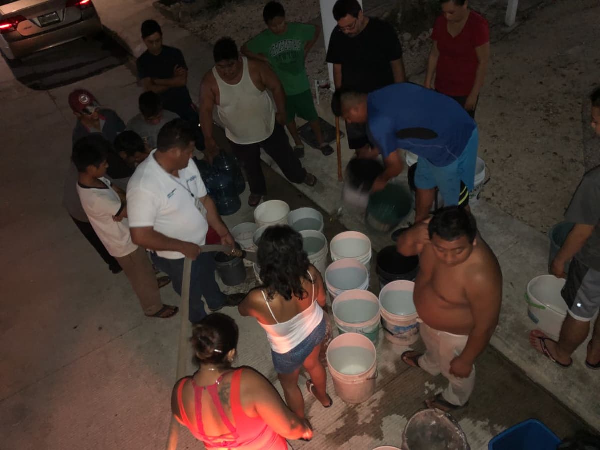 Garantiza gobierno de Solidaridad abasto de agua en Puerto Maya