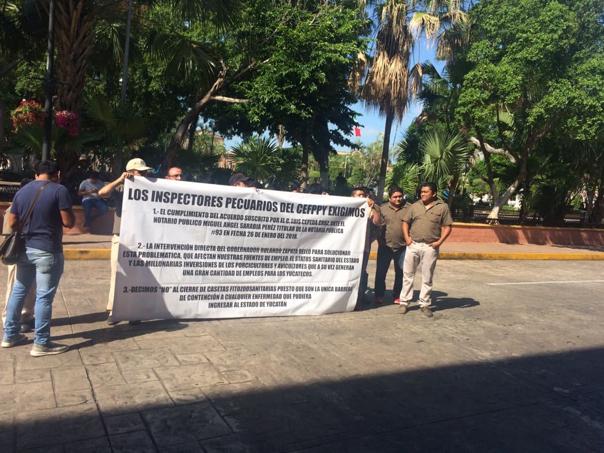 Inspectores pecuarios exigen alza salarial