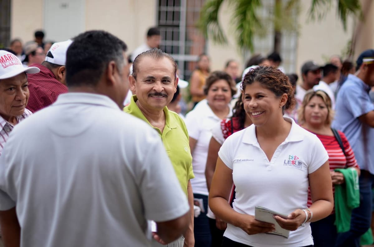 Expresan ciudadanos del Distrito 01, total respaldo a Leslie Hendricks
