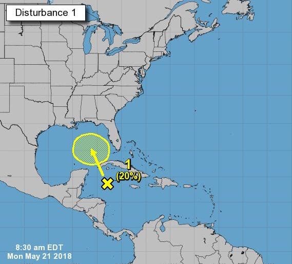 Advierten por zona de inestabilidad en el Caribe
