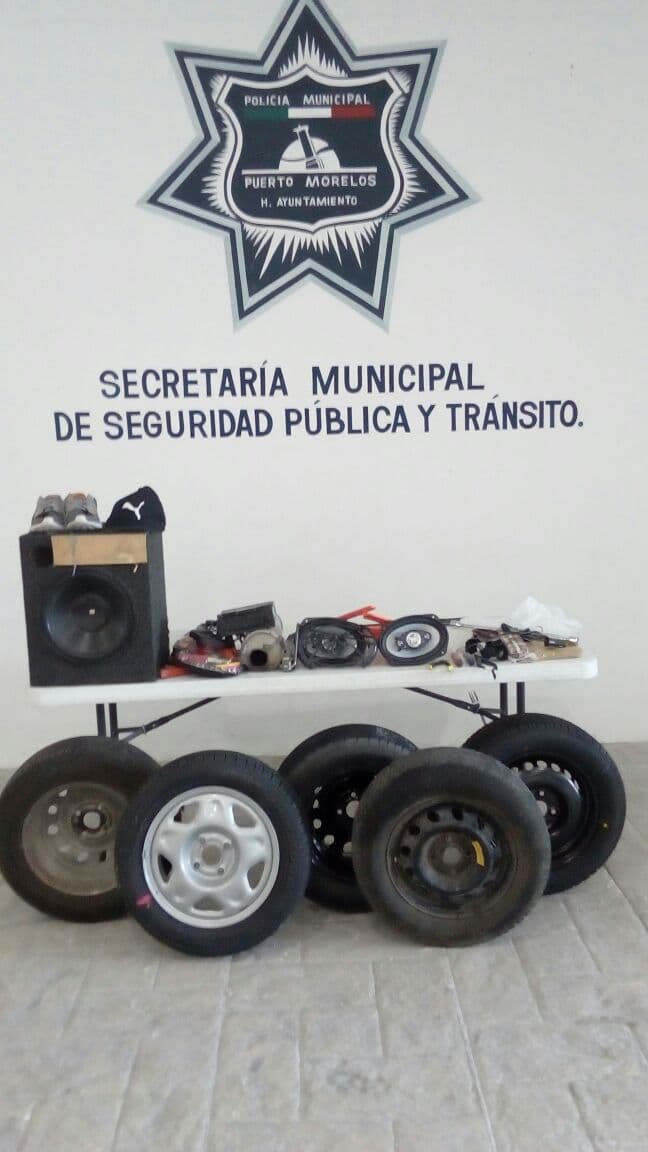 Detienen a dos ladrones en Puerto Morelos