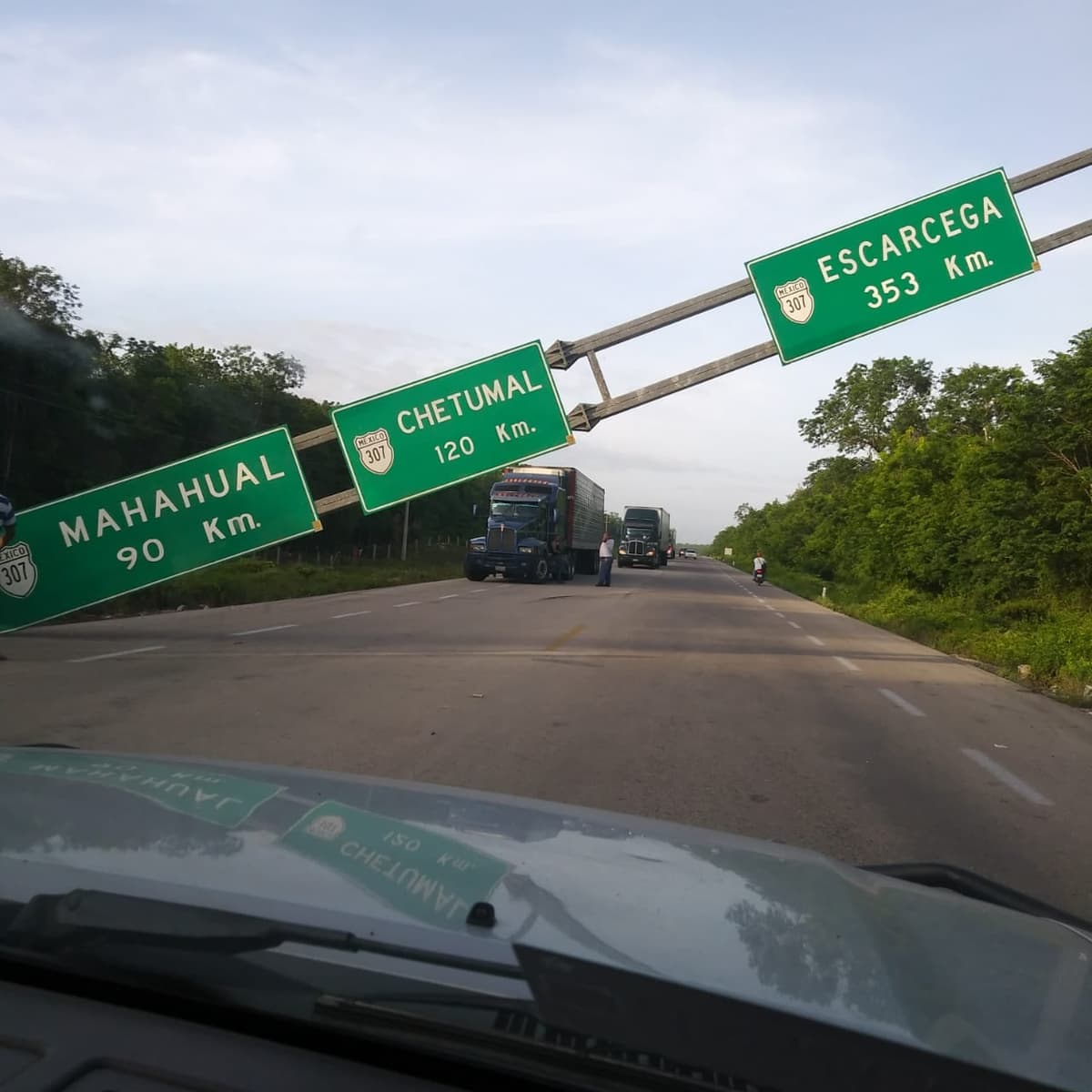 Se cae estructura federal en carretera