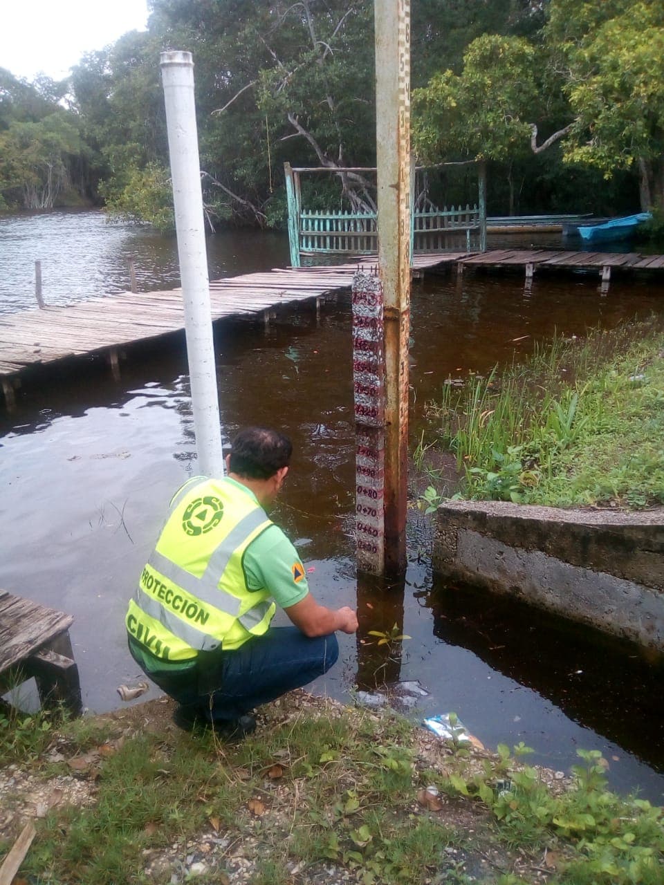 Vigilan nivel del río Hondo, tras lluvias