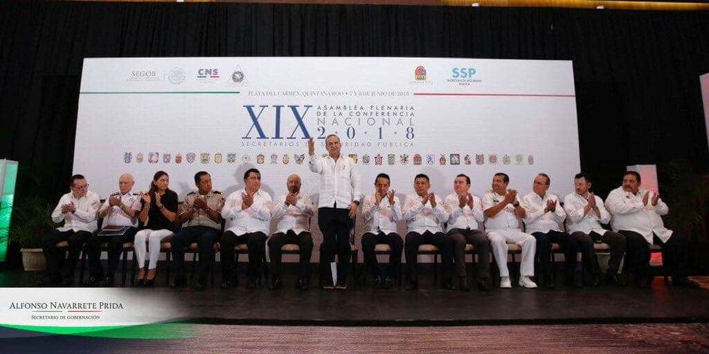 Secretarios de seguridad pública se congregan en Playa del Carmen