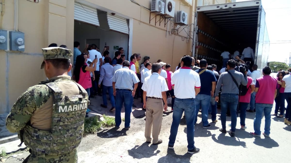 Arriba material electoral custodiado al estado