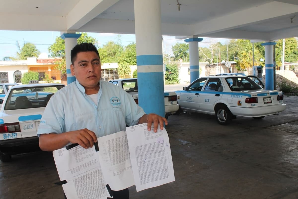 Renuncia tesorera de taxistas de Nuevo Xcan