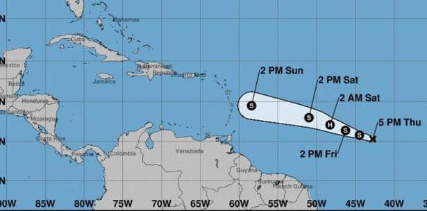 Tormenta Beryl se convierte en huracán en el Atlántico