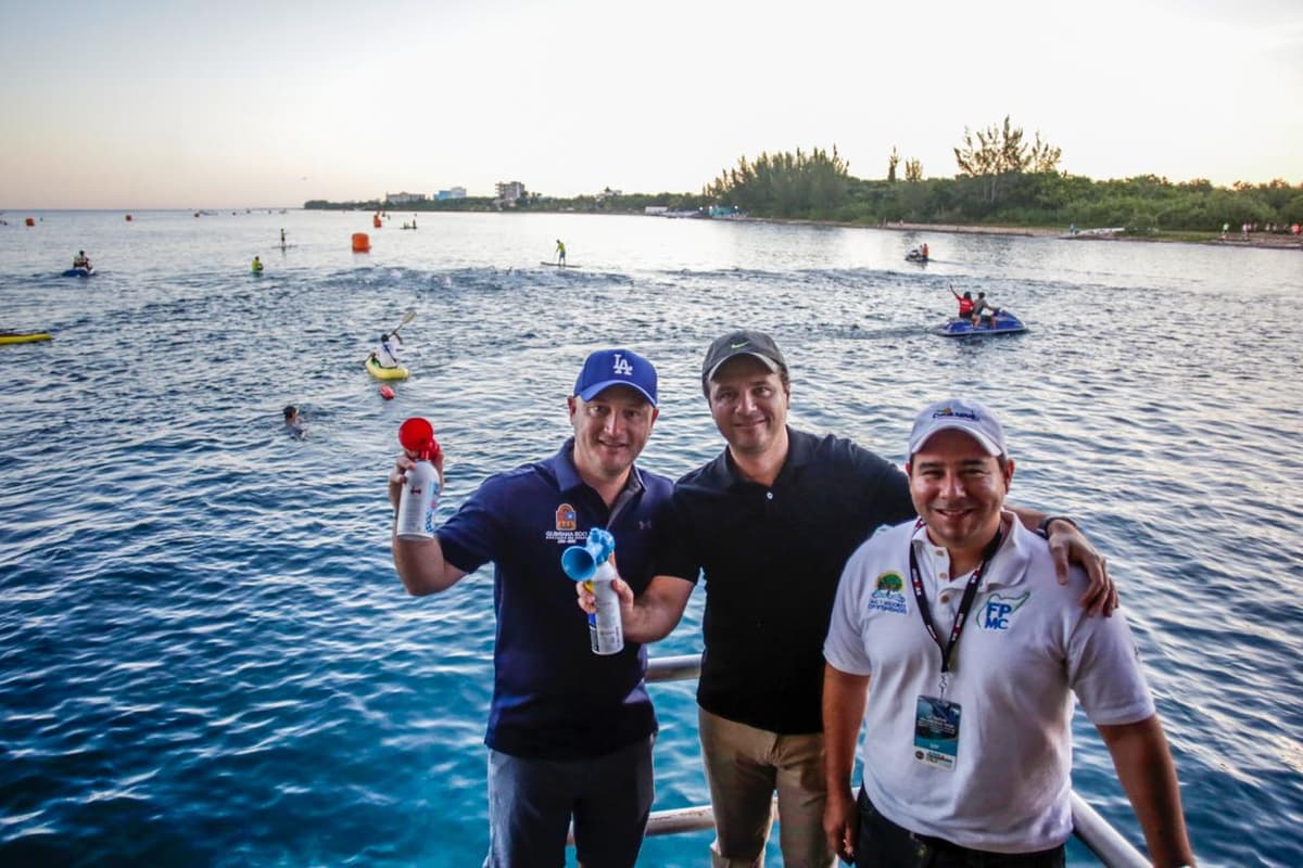 Asiste Pedro Joaquín a su primer evento oficial como alcalde: Ironman 70.3