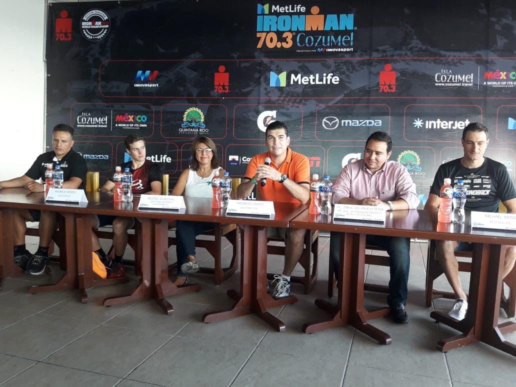 Atletas mundiales contenderán en el MetLife Ironman 70.3 en Cozumel