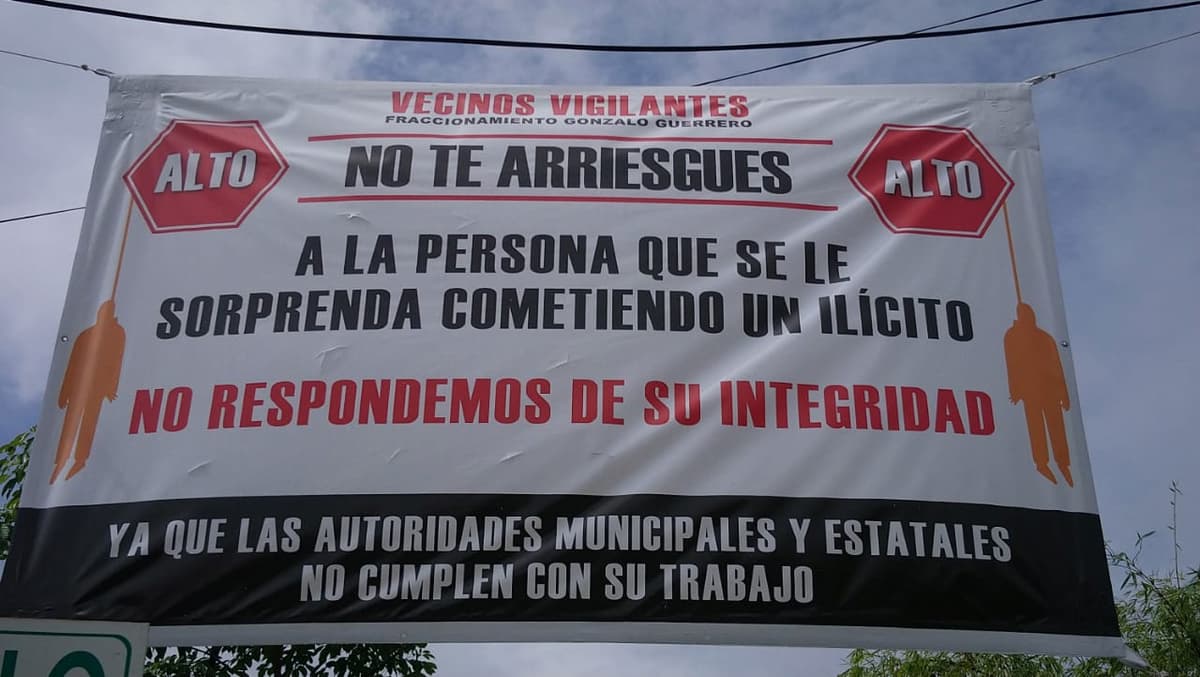 Advierten vecinos que "lincharán" a delincuentes con manta