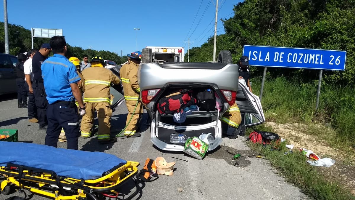 Volcadura en Punta Venado